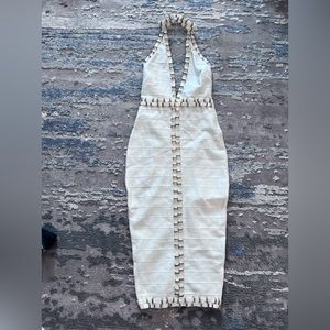 Woman’s Bandage halter neck dress